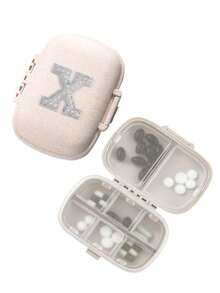 1pc 8-Compartment Daily Pill Box, Portable Weekly Travel Pill Case, Compact Pocket Pill Organizer, Wallet Vitamin Fish Oil Divider Container - Multicolor - View 42