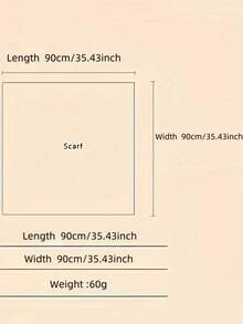 1pc 90cm X 90cm Fashionable Versatile Multifunctional Scarf, Peony Floral Large Square Scarf, Sunscreen Shawl Headscarf - Peony - View 12