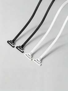 2 Pairs Ultra-Thin Transparent Bra Straps, Convertible & Anti- - Multicolor - View 16