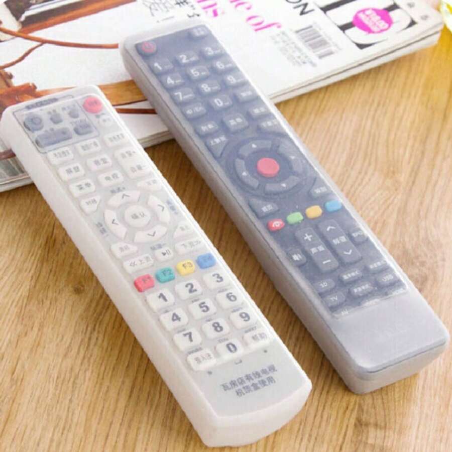 Funda protectora de silicona para control remoto de TV, cubierta de Body completo a prueba de golpes, diseño transparente para mantener la apariencia original. Funda para control remoto de TV, cubierta protectora de silicona, estuche de almacenamiento para control remoto, carcasa exterior para control remoto, regalo digital de Año Nuevo, accesorio protector de Navidad - Multicolor - View 1