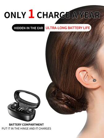 Auricolari senza fili mini innovativi, auricolari senza fili minuscoli 5.3, qualità audio HiFi ad alta definizione, compatibili con e Android, design comodo e indossabile, compatto e portatile, unisex