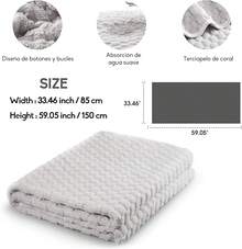 Toalla de baño Extra Grande:33.5*59 Pulgadas Toalla de baño súper Absorbente, Secado rápido, Ligero y Adecuado para baño, natación, Playa, Camping, Gimnasio - Gris - Ver 5