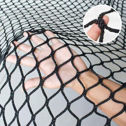Net Protection Rope Net Baseball Net  Pet Stair Balcony Protection Net Baseball Softball Backstop Nets Knotless Polyester Sports Netting Black,23957889