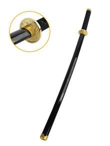 四色木制武士刀套装，动漫装饰品，刀刃安全设计，含展示架，日式武士风格摆件，动漫角色扮演道具，男女皆宜的万圣节/圣诞节礼物 - 彩色 - 查看 19