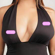 2 Pairs Double-Sided Adhesive Bra Pads, Lightweight Bra Inserts, Lift & Enhance Bust, Waterproof Sticky Bra Pads, Large Size Lift Bra Pads, Thin Pads, 1 Pair Invisible Sticky Cleavage Enhancing Bra Pads, Double-Sided Self-Adhesive Cleavage Pads, Washable & Reusable, Suitable For Swimwear, SPA Wear, Wedding Dresses, Camisoles - Multicolor - View 3
