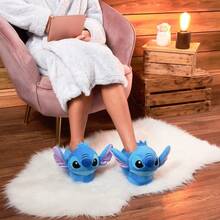 Disney Stitch 3D Slippers Fluffy Non Slip Warm Home Shoes - Blue - View 2