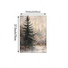 1/3pcs Vintage Christmas Wall Art Picture Winter Landscape Prints Canvas Paintings Santa Posters Holiday Decor For Living Room,Bedroom,Apartment,Dorm Room Decor Gift For Her Unframed - Multicolor - View 9
