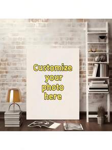 Personalized Photo Canvas Prints Framed - Custom Picture Wall Art With Your Own Photos, Wrapped Canvas Frame & Ready-To-Hang, Upload Your Own Pictures For Home Decor, Bedroom,, Wedding, Gift - Bohemian/Contemporary/Rustic, 2D Flat, Perfect For Room - 黑色 - 查看 7