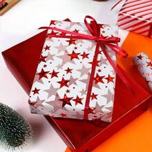 1 Roll 43*300cm Red Series Wrapping Paper, Christmas Gift Wrapping Paper, Valentine's Day Birthday Gift Wrapping Paper, Large Size Gift Wrap - Multicolor - View 8