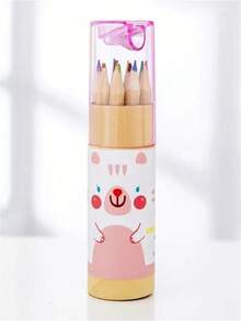 6/12 Stück/Box zufällige Farben Buntstifte aus Holz, grundlegende Mehrfachzweck-Buntstifte für Studenten, Kunstunterrichtsmaterial, Zeichenwerkzeuge Schulanfang, Schulmaterial