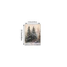 1/3pcs Vintage Christmas Wall Art Picture Winter Landscape Prints Canvas Paintings Santa Posters Holiday Decor For Living Room,Bedroom,Apartment,Dorm Room Decor Gift For Her Unframed - Multicolor - View 12