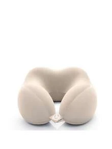 [2025 New] U-Shaped Memory Foam Neck Pillow With Storage Box, Portable Travel Nap Pillow, Slow Rebound Neck Pillow, Office Siesta Essential, Airplane Travel Cervical Pillow, Removable & Washable, With Storage Bag, Neck Support