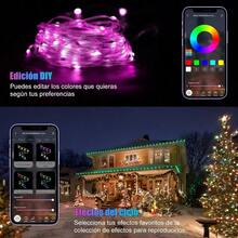 Luz De Cuento De Hadas de 20M Navidad, Luces de colores para habitaciones a pilas yRGB String Lights, IP65 resistente al agua, Adecuado para Dormitorio, Halloween - Multicolor - Ver 4