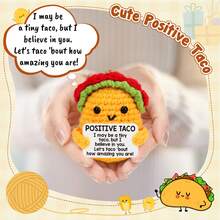 Mini Positive Energy Crocheted Corn Rolls, Emotional Inspiration, Christmas Small Gift, Birthday Gift For Women, Handmade Crocheted Animals, Creative Christmas Stocking Stuffers, Cute Corn Roll Desktop Decor - Multicolor - View 3