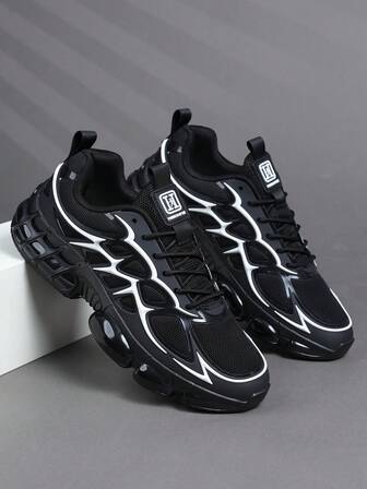 低帮男士运动鞋男式运动鞋休闲跑步鞋慢跑鞋男士步行鞋时尚奥姆德渐变红色鞋类网球街头服饰