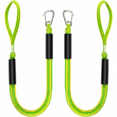 Boat Bungee Dock Lines Jet Ski Accessories Quick And Easy Dock Rope For PWC Jet Ski Seadoo WaveRunner Pontoon Boat Bass Boat