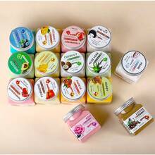 多种类型的身体磨砂膏，可去除鸡皮和死皮细胞，深层清洁全身。跨境咖啡磨砂膏。