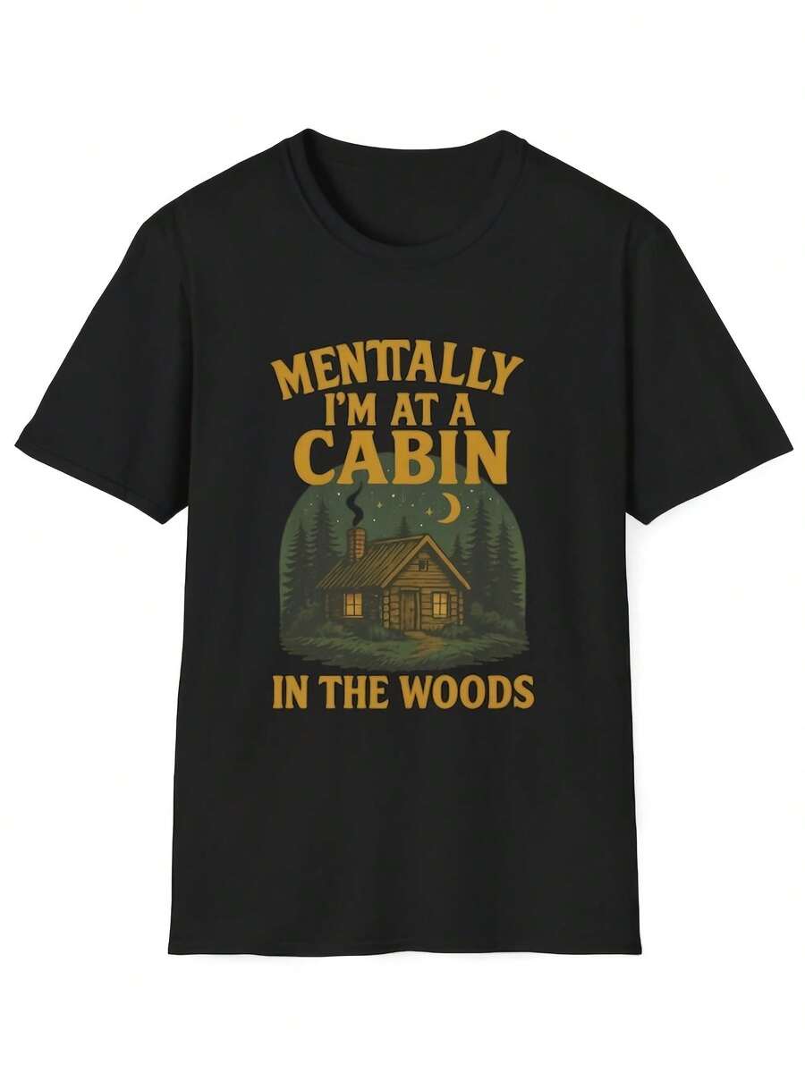 Cabin In The Woods T-Shirt Cozy Nature Lover Tee - Style 17 - View 1