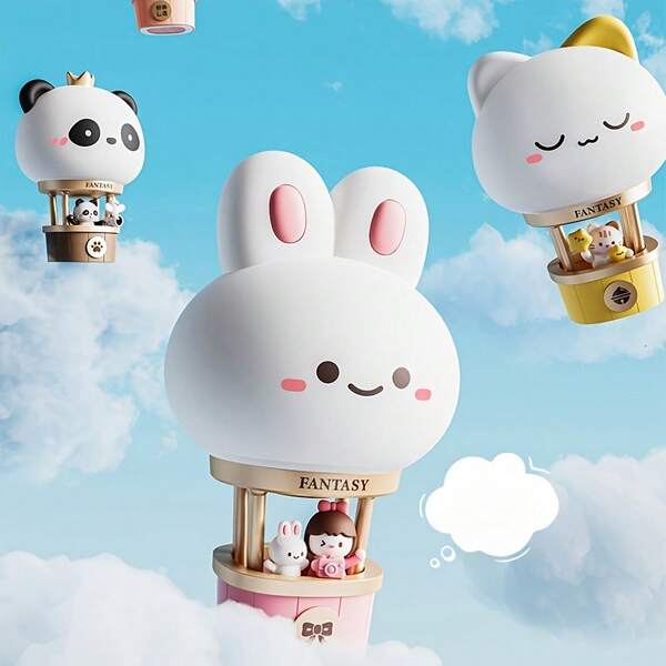 Lámpara de noche de silicona con diseño de animal lindo, lámpara de habitación inteligente, lámpara de compañía recargable para dormir, lámpara de mesa con 3 niveles de atenuación, 3 niveles de brillo ajustable, lámpara reductora de estrés, lámpara de noche para mesita, adecuada para dormitorio, decoración de escritorio