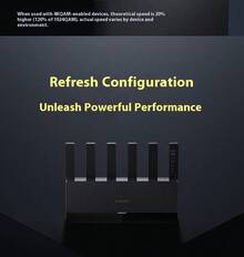 Xiaomi Router BE6500 Black, Wi-Fi 7 Whole-Home Linkage, Smart Enjoyment
