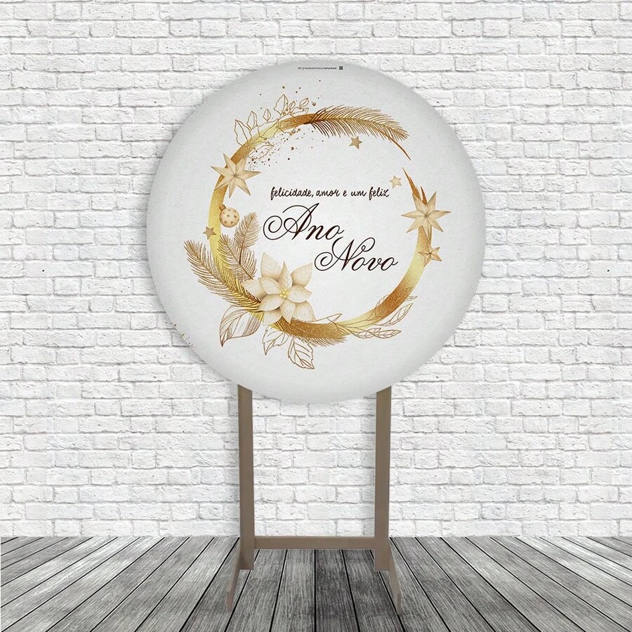 Decorative Panel And Cylinder Covers For Happy New Year Theme Parties With Elastic - New Year 246 Panel Only - View 1