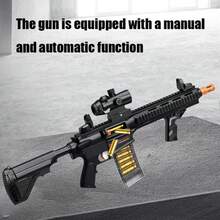 Foam Shooting Toy Gun Suitable For Party Activities, Group Games And Outdoor Fun Unisex Design, Ideal For Christmas And Halloween Celebrations - Black - View 4