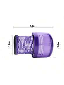 1pc V11 Vacuum Cleaner Replacement Filter, Suitable For V11 And V15 Cordless Vacuum Cleaner Replacement Filter - Compatible With SV14 Animal And V15 Detect Models (Not Compatible With V12 And V10 Filters) - Purple - View 4