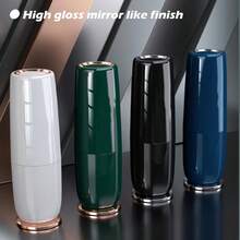 Compact White Travel Toothbrush Holder Case With Ventilation Hole, Portable Travel Toothbrush Cup With Cover, Storage Container For Trip Bathroom - 豪華綠 - 查看 3