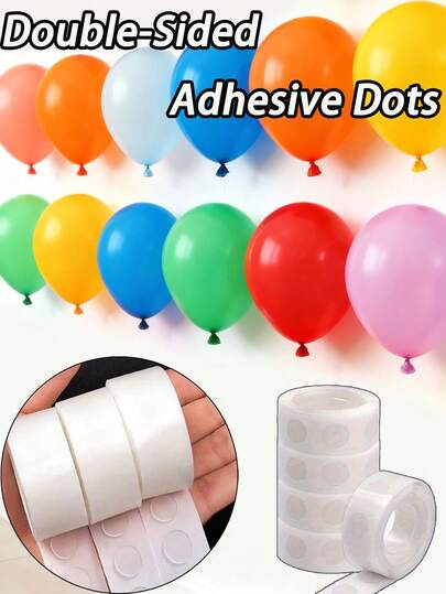 Double-Sided Adhesive Dots, Transparent Balloon Glue Dots, Removable Glue Dots, Handmade Glue Dots, Halloween Gift