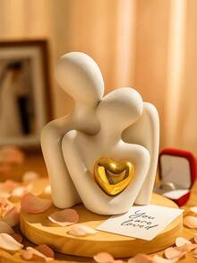 Ein dekorativer Kerzenhalter, der einem küssenden Paar ähnelt. Er ist eine hervorragende Wahl zur Dekoration von Räumen, Schlafzimmern, Nachttischen, Wohnzimmern, Eingangsbereichen oder Weinregalen. Er ist auch eine tolle Wahl für Partygeschenke, Valentinstags-Geschenke, Hochzeitsdekoration, Hochzeitsgeschenke, Hochzeitsflaschen, Souvenirs, Geburtstagsgeschenke, Jahrestags-Geschenke und Feiertagsgeschenke. - Paar Kerzenständer - Übersicht 9