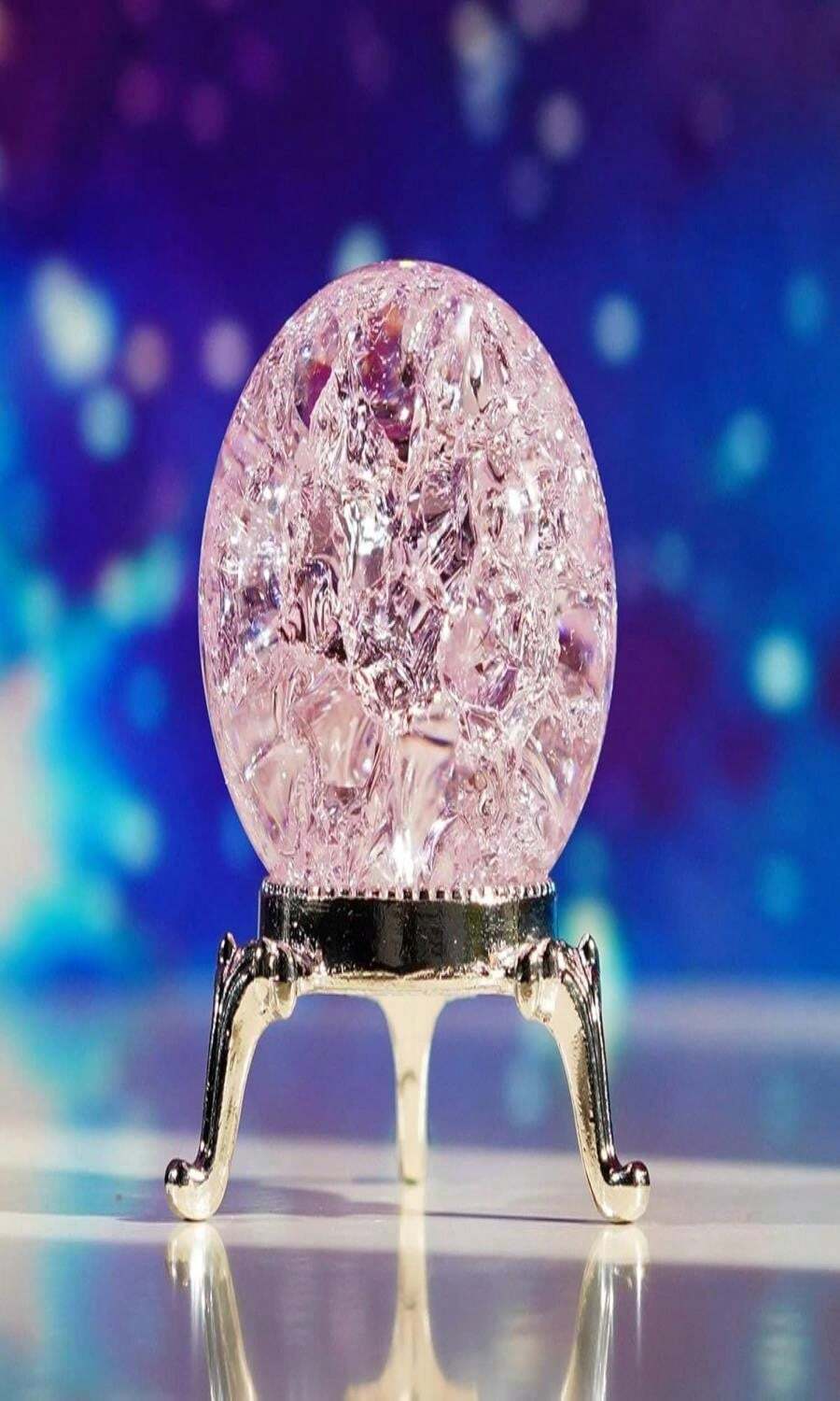 H&Amp;D HYALINE &Amp; DORA Glass Crystal Ball,40mm Ice Crack Ball,Crystal Ball Decorative For Accessories Rockery Ornaments,Orange - ColorC - 查看 1