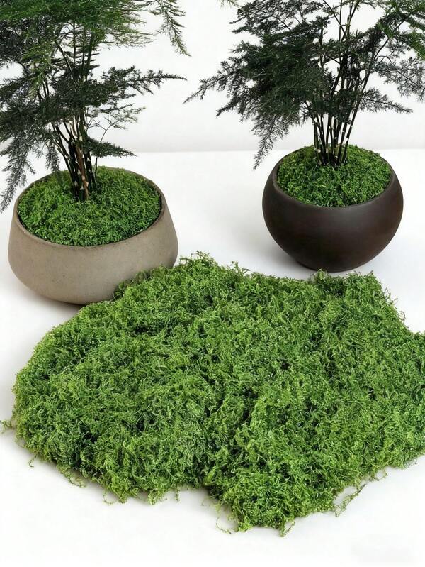 Filo di muschio artificiale, muschio finto plasmabile per piante da interno, decorazione da giardino e fai da te