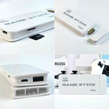 EM M15 Dual Gamepad Gaming System, 3D Retro Game Console | Supports 20+ Emulators | Open Source System | Automatic Languages | 10 Game Types - White - View 4