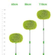 Kit De Cepillo Para Lavado De Autos Con Esponja De Limpieza Para Vehículos De Mango Largo - Verde - Ver 6