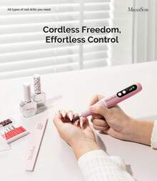 PC90G Cheap 20000RPM Portable Rechargeable Nail Drill For Nail Designs,Christmas Gifts - 粉色 - 查看 6