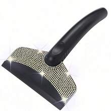 1pc Diamond Embedded Car Snow Shovel, Winter Ice Scraper Tool, Non-Slip Handle, Easy To Operate, Diamond Decor Enhances Appearance, Suitable For All Vehicles, Efficient And Convenient Snow And Ice Removal, Automotive Winter Essential, Combines Aesthetics And Practicality - Multicolor - View 14