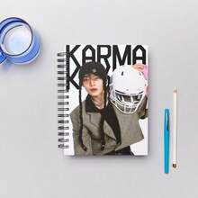 دفتر ملاحظات حلزوني من بضائع المشاهير كارما، هدية قرطاسية للطلاب