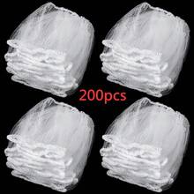 100 szt. jednorazowych worków z siatki do zlewu, filtr siatkowy do zlewu kuchennego, elastyczny worek na śmieci z siatki do zlewu kuchennego, pasuje do większości rozmiarów sitka do zlewu