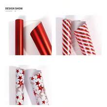 1 Roll 43*300cm Red Series Wrapping Paper, Christmas Gift Wrapping Paper, Valentine's Day Birthday Gift Wrapping Paper, Large Size Gift Wrap - Multicolor - View 12