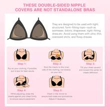 2 Pairs Double-Sided Adhesive Bra Pads, Lightweight Bra Inserts, Lift & Enhance Bust, Waterproof Sticky Bra Pads, Large Size Lift Bra Pads, Thin Pads, 1 Pair Invisible Sticky Cleavage Enhancing Bra Pads, Double-Sided Self-Adhesive Cleavage Pads, Washable & Reusable, Suitable For Swimwear, SPA Wear, Wedding Dresses, Camisoles - Multicolor - View 6