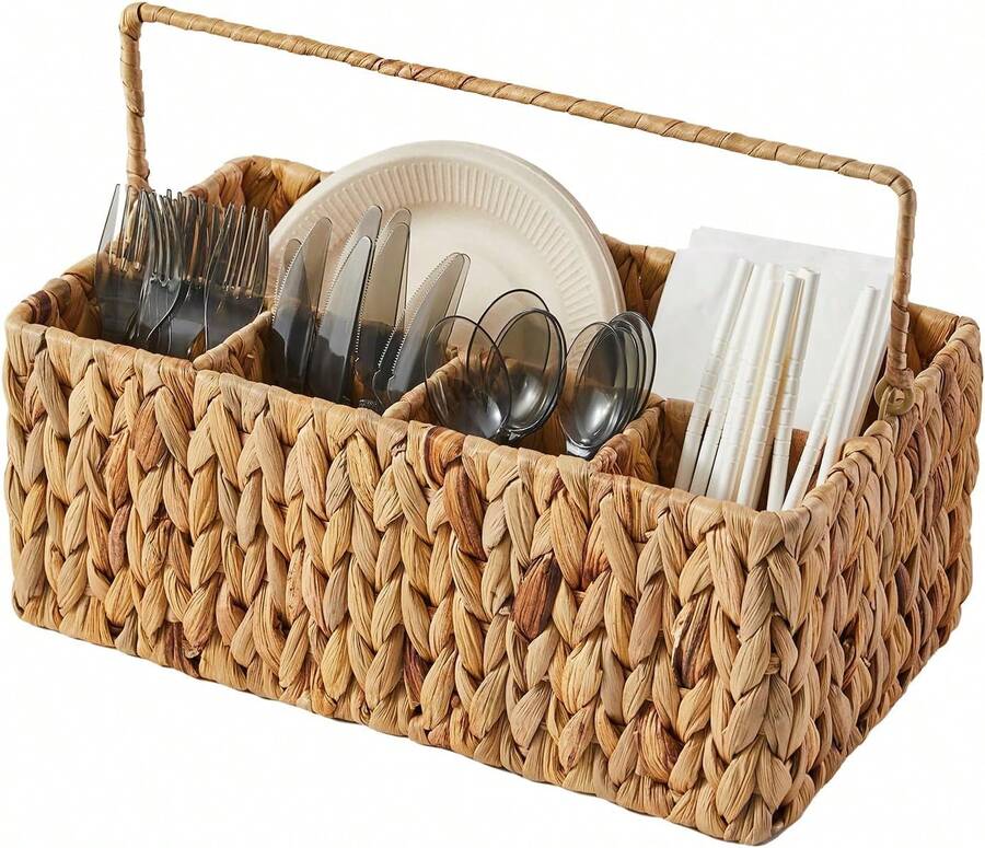 Utensil Caddy, Utensil Basket For Table,Napkin And Utensil Holder, Silverware Caddy, Cutlery Holder, Utensil Holder For Party, Picnic Caddy For Plates And Utensils…,23948863 - Multicolor - View 1