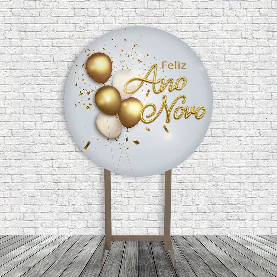 Decorative Panel And Cylinder Covers For Happy New Year Theme Parties With Elastic - New Year Panel Only 024 - View 1