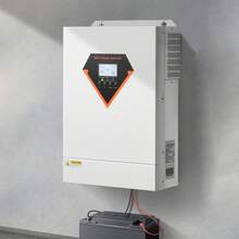 Hybrid Solar Inverter, 6000W, All In One Pure Sine Wave Power Inverter Charger, 48V DC To 220/230V AC, With Built-In 120A MPPT Solar Controller, For Off-Grid System Lead Acid Lithium Battery - 6000W - Xem 9