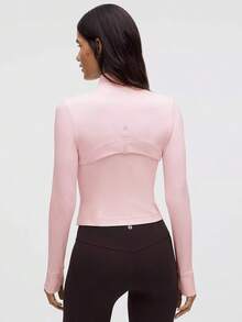 Lululemon Define Cropped Jacket Nulu BLLP-Back To School- Valentine's Day Gift-LW3HYQS BLLP - Màu hồng hạnh phúc - Xem 3