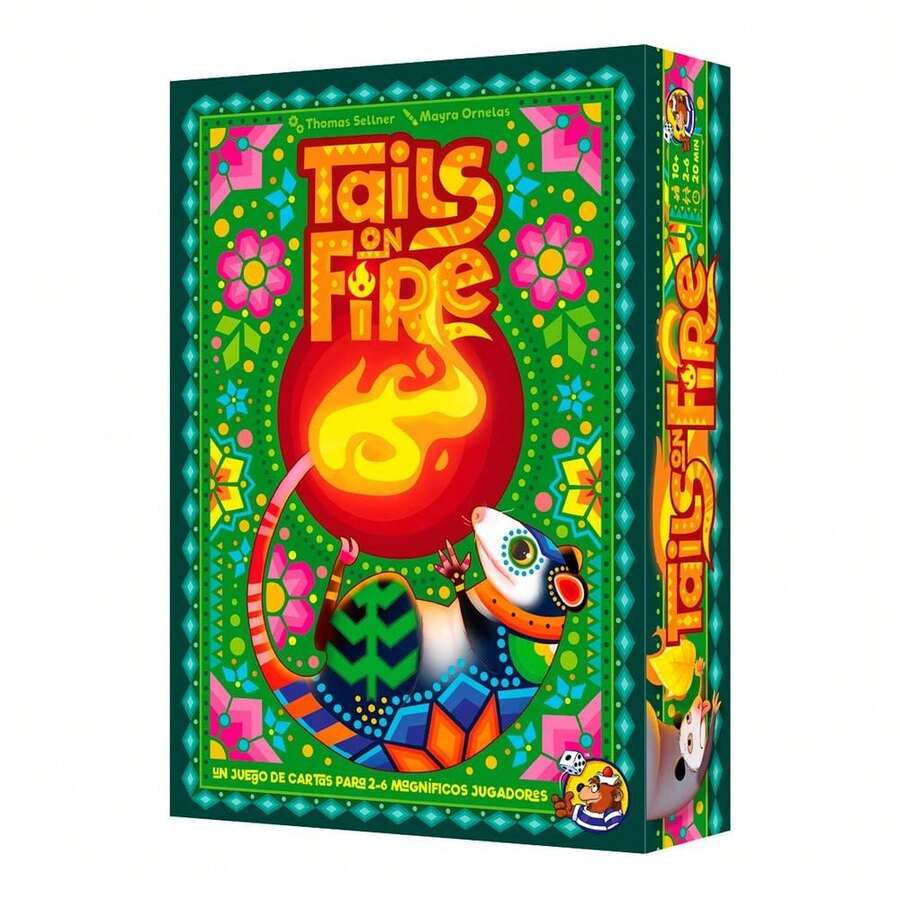 asmodee Tails On Fire Board Game, Recommended Age 8 Years - Green - View 1