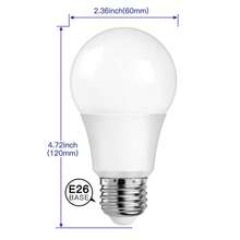 LUCASA Paquete 10 focos led 10w luz blanca cálida E27 ahorro energético bombilla larga duración iluminación hogar oficina resistente fácil instalar - BLANCA - Ver 4