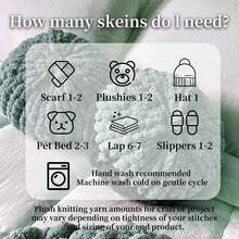 250g DIY 粗纱，适用于针织、钩编毛毯、枕头，柔软温暖的钩针编织围巾纱线，DIY 工艺品，手工针织纱线，蓬松纱线，适用于服装、帽子、围巾、毛毯，是钩针编织爱好者、母亲节、生日、圣诞节装饰的理想选择 - 彩色 - 查看 5