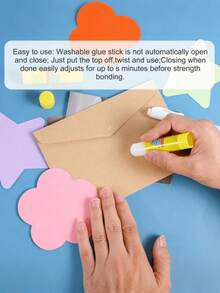 5pcs Super Strong Glue Sticks - Quick Drying, High Viscosity, Solid PVA Glue Sticks With Cartoon Design, Suitable For Office And School Crafts, Home And Office Adhesive, Applicable For Paper Crafts, Cards, Photos (Random Style) - Multicolor - View 10