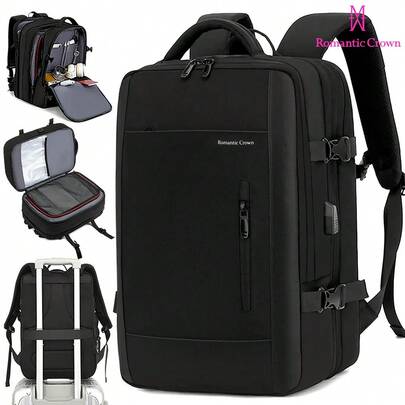 ROMANTIC CROWN MochiIo de Viagem MascuIina e Feminina ImpermeaveI Reforçada Executiva para Notebook