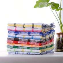Checkered Cleaning Cloths 5pcs/Set- Soft, Smooth & Easy To Clean, Perfect For Kitchen, Car Washing & Bathroom Use, Polyester Material, Durable Cleaning Cloths, Cleaning Supplies, Kitchen Towel, Tea Towel For Kitchen, Kitchen Cloth, Kitchen Accessories - 5PCS Style Random - View 4